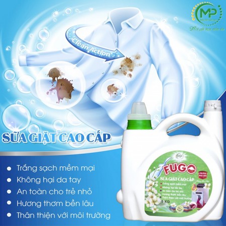 Sữa giặt FUGO cao cấp 5 in 1 xanh loại 5kg